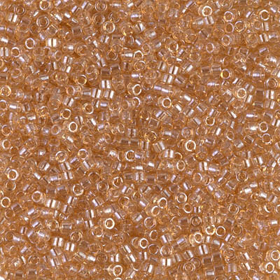 Delica Seed Bead - #0101 Light Smoky Topaz Transparent Gold Luster