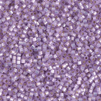 Delica Seed Bead - #0629 Dyed Lilac Transparent Silver-Lined Alabaster