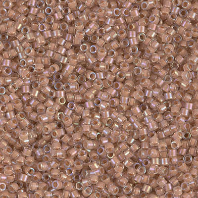 Delica Seed Bead - #0069 Blush Inside Color Lined Rainbow