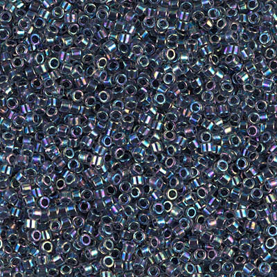 Delica Seed Bead - #0086 Noir Inside Color Lined Rainbow