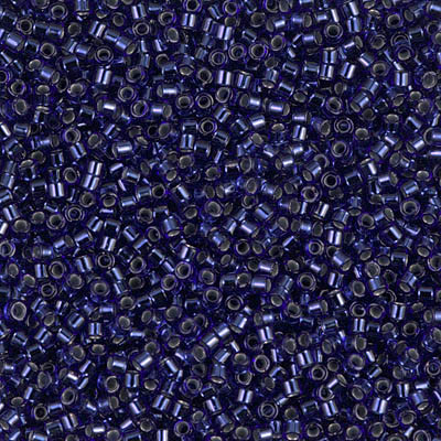 Delica Seed Bead - #0183 Royal Blue Transparent Silver-Lined