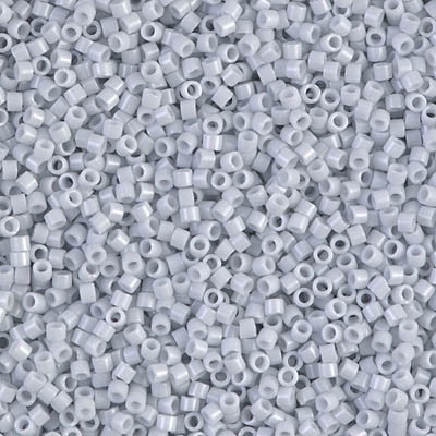 Delica Seed Bead - #0209 Light Gray Opaque Luster