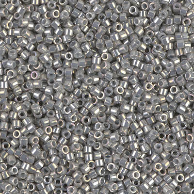 Delica Seed Bead - #0251 Smoke Gray Opaque Luster