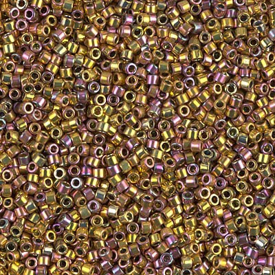 Delica Seed Bead - #0507 24Kt Pink Gold Rainbow