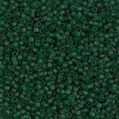 Delica Seed Bead - #0767 Dark Emerald Transparent Matte