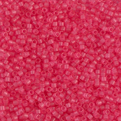 Delica Seed Bead - #0780 Dyed Bubble Gum Pink Transparent Semi-Matte