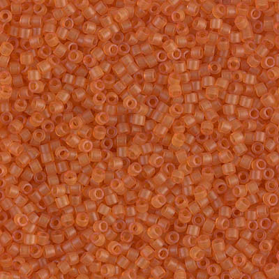 Delica Seed Bead - #0781 Dyed Amber Transparent Semi-Matte