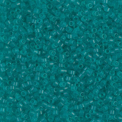 Delica Seed Bead - #0786 Dyed Teal Transparent Semi-Matte