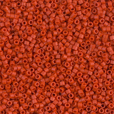 Delica Seed Bead - #0795 Dyed Cinnabar Opaque Semi-Matte