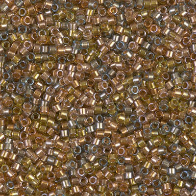 Delica Seed Bead - #0981 Sand Dune Mix Inside Color Lined Sparkle