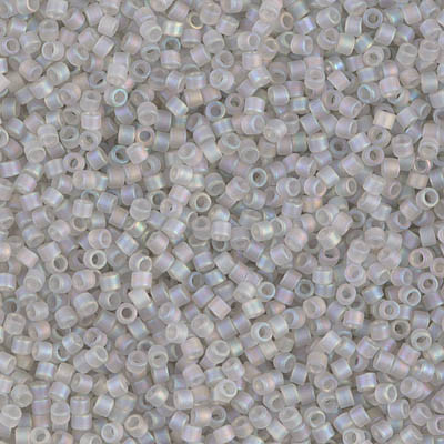 Delica Seed Bead - #1286 Gray Mist Transparent Rainbow Matte