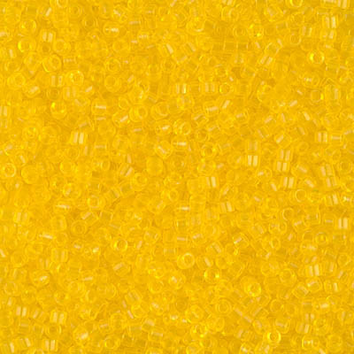 Delica Seed Bead - #1301 Dyed Yellow Transparent