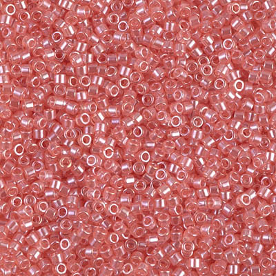 Delica Seed Bead - #1481 Salmon Transparent Luster