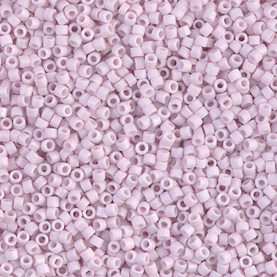 Delica Seed Bead - #1524 Pale Rose Opaque Rainbow Matte - *Discontinued*