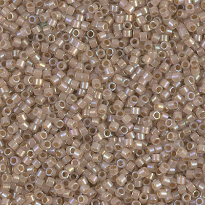 Delica Seed Bead - #1731 Beige / Opal Inside Color Lined Rainbow
