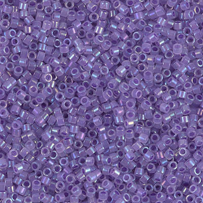 Delica Seed Bead - #1753 Purple / Opal Inside Color Lined Rainbow Sparkle