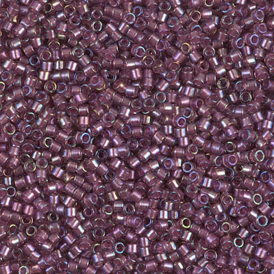 Delica Seed Bead - #1757 Orchid / Amethyst Inside Color Lined Rainbow Sparkle