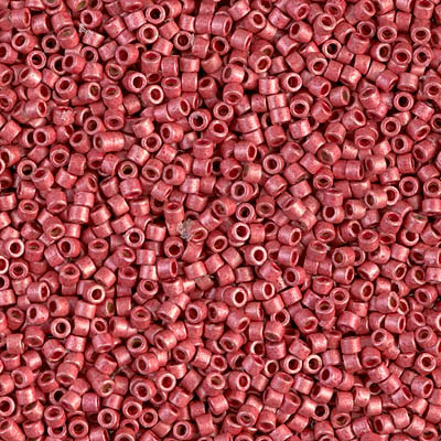 Delica Seed Bead - #1841F Duracoat Galvanized Light Cranberry Matte