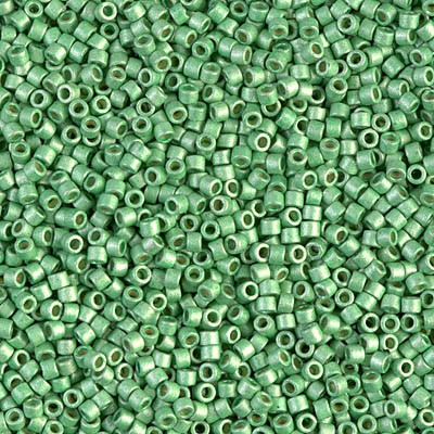 Delica Seed Bead - #1844F Duracoat Galvanized Dark Mint Green Matte