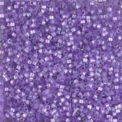 Delica Seed Bead - #1868 Silk Inside Dyed Lilac Rainbow