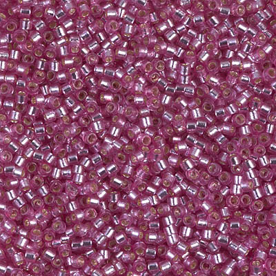 Delica Seed Bead - #2156 Duracoat Dyed Orchid Transparent Silver-Lined