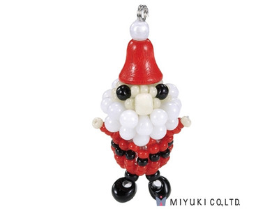 Miyuki Christmas Ornament Craft Kits - Santa Claus