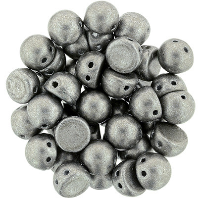 CzechMates 2-Hole Cabochon - #77053 ColorTrends: Saturated Metallic Sharkskin