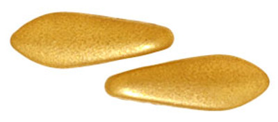 CzechMates 2-Hole Dagger - #K0173 Goldenrod Metallic Matte