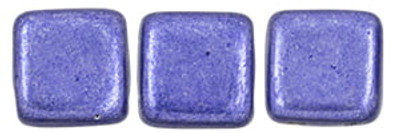 CzechMates 2-Hole Square Tile - #06B07 Saturated Metallic Ultra Violet (50pcs)