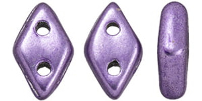 CzechMates 2-Hole Diamond - #06B08 ColorTrends: Saturated Metallic Crocus Petal