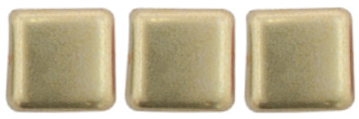 CzechMates 2-Hole Square Tile - #08A05 ColorTrends: Sueded Gold - Cloud Dream