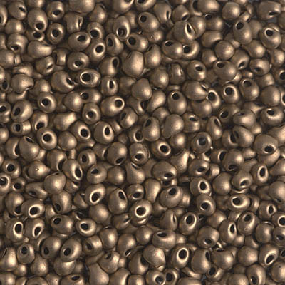 2.8mm Drop Bead - #2006 Dark Bronze Metallic Matte