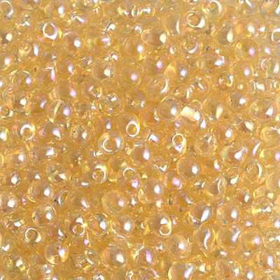 Drop Bead - #251 Light Topaz Transparent Rainbow