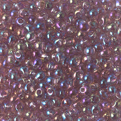 Drop Bead - #256 Smoky Amethyst Transparent Rainbow