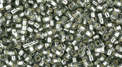 Toho Treasures 11/0 - #0029 Black Diamond Transparent Silver Lined