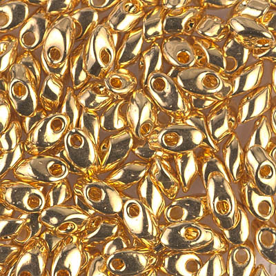 Long Magatamas - #191 24Kt Gold Plated (5 grams)