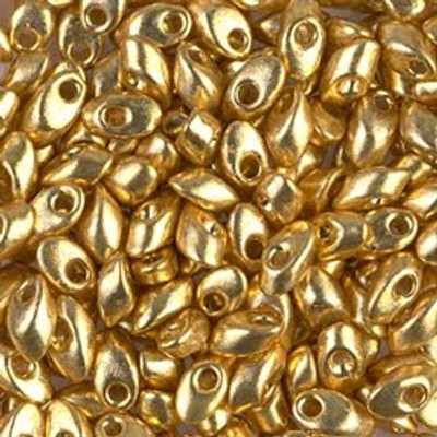 Long Magatamas - #4202 Duracoat Gold Galvanized