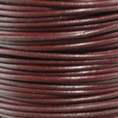 Round Leather Cord 0.5mm: Granada