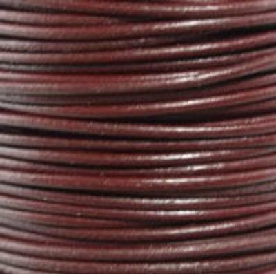 Round Leather Cord, 1.5mm: Granada