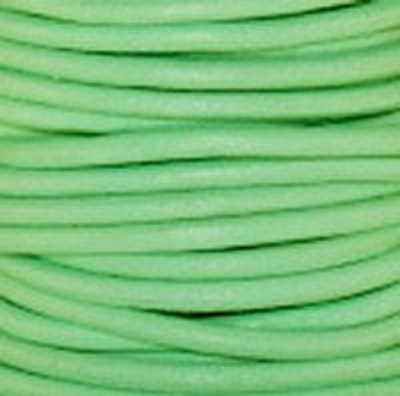 Round Leather Cord, 1.5mm: Mint