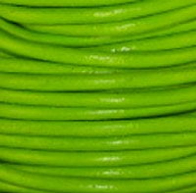 Round Leather Cord, 1.5mm: Fern