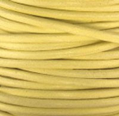 Round Leather Cord, 1.5mm: Primrose