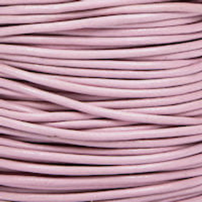 Round Leather Cord, 2.0mm: Lilac