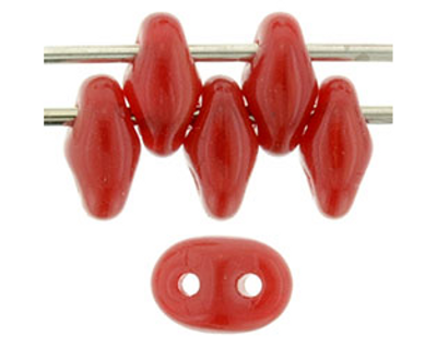 SuperDuo Bead - #91250 Cherry Opaque