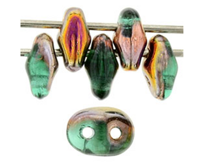 SuperDuo Bead - #I5072 Emerald - Artemis