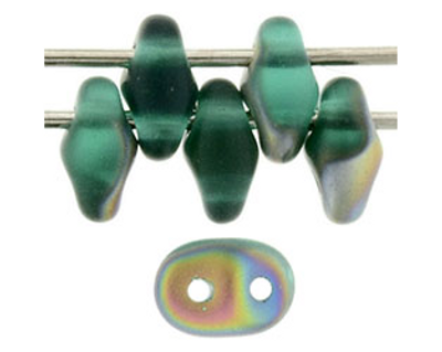 SuperDuo Bead - #MV5072 Emerald Matte - Vitral