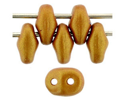 SuperDuo Bead - #24104 Gold Shine - Amber