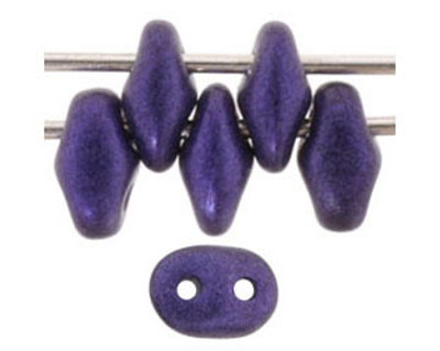 SuperDuo Bead - #79021 Metallic Suede - Purple