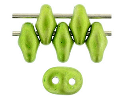 SuperDuo Bead - #24205 Metalust - Apple Green