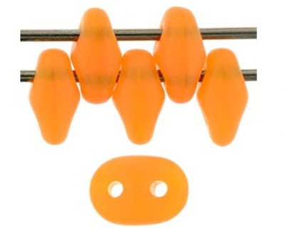SuperDuo Bead - #M81250 Milky Orange Matte